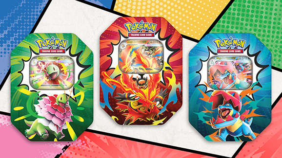 Pokémon TCG Mega Evolution Ascended Heroes Tin, all three designs, sealed